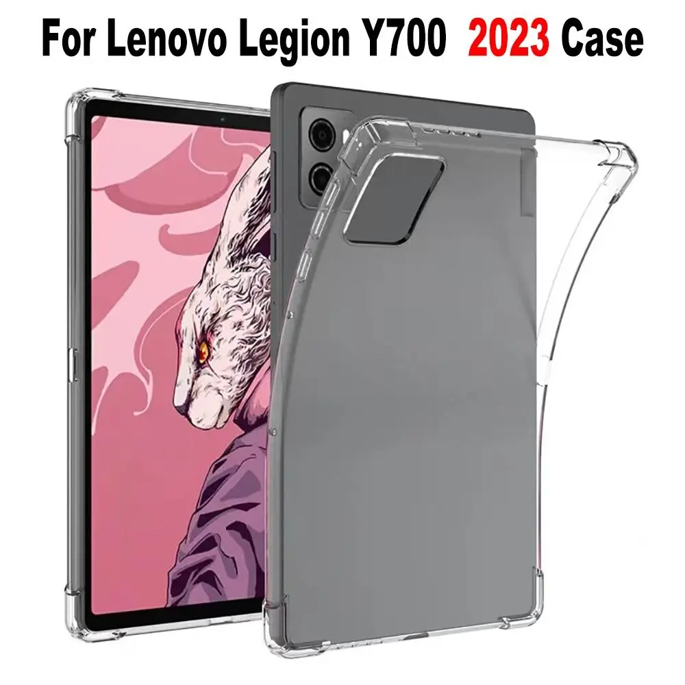 

Shockproof Tablet Case TPU Soft Back Cover Transparent 8.8 inch Protective Shell for Lenovo Legion Y700 2nd Gen 2024 TB-320FC