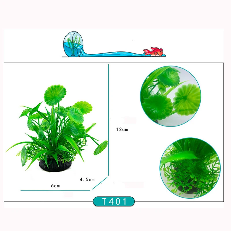 Fish Tank Grass Decoration Artificial Aquarium Decor Plants Water Weeds Ornament Aquatic Plant  Accessories ﻿