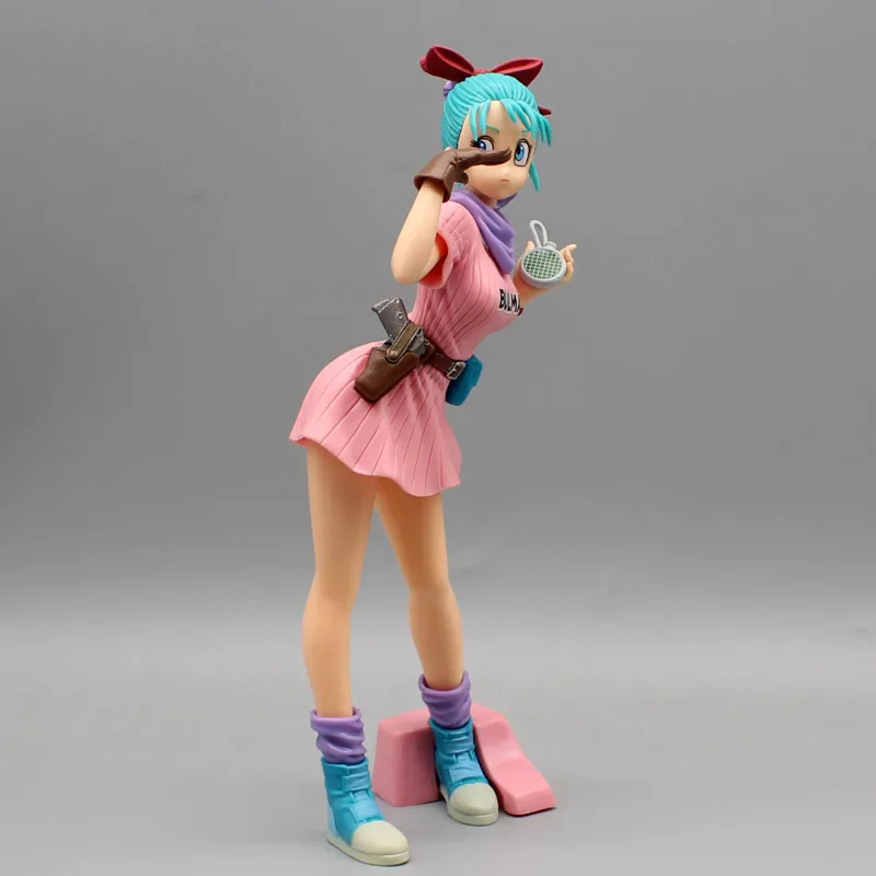 Dragon Ball Z 25cm Bulma PVC Action Figure Cute Statue Model Figurine Collectible Dolls Toy Gifts