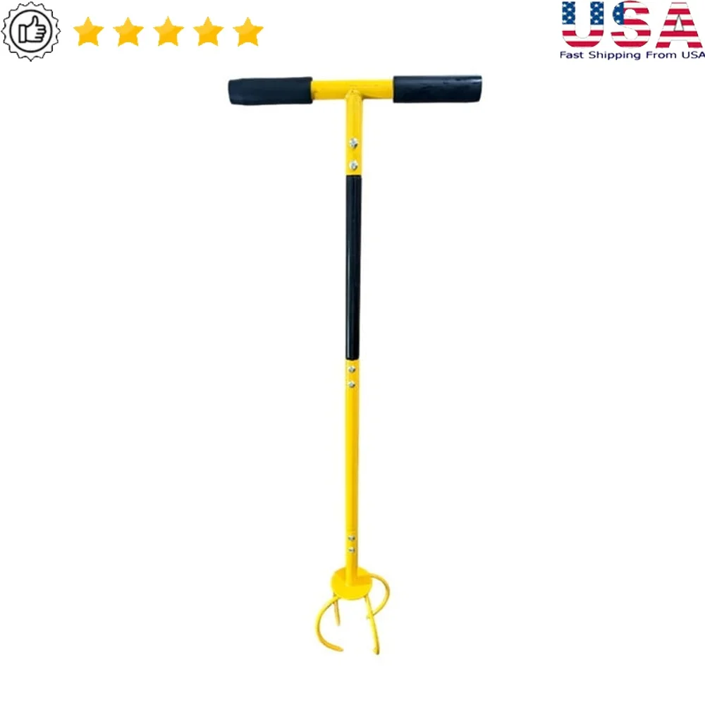 

Manual Twist Tiller Ergonomic Garden Claw Cultivator Steel Lawn Aerator Soil Loosener Raised Beds Flower Boxes Easy Assembly
