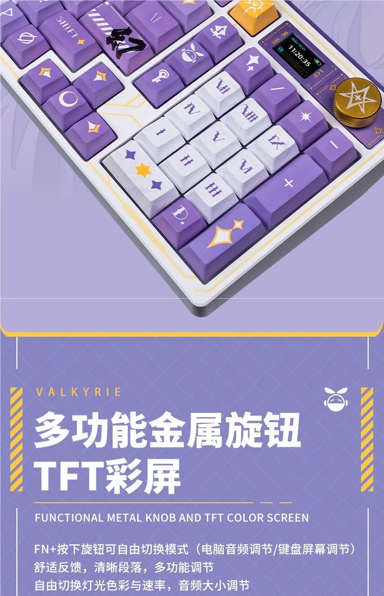 VKVA Tastiera meccanica Valky LK personalizzata Bluetooth 4GYRIE 2 Cablata Altri Nessuno