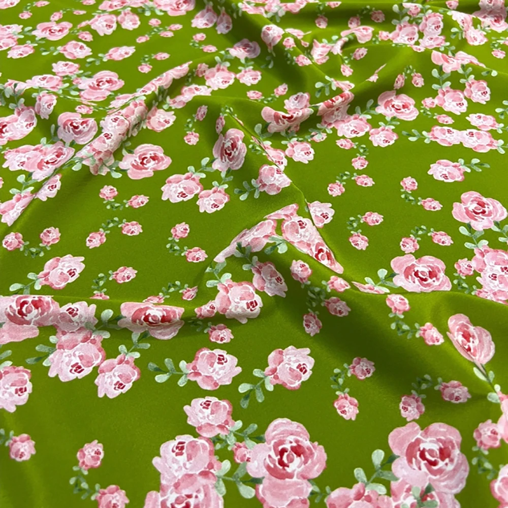 

Эластичный шелковый креп с принтом CISULI, 18 мм, ширина 140 см, материал из 100% чистого шелка, ткань или рубашка и платья