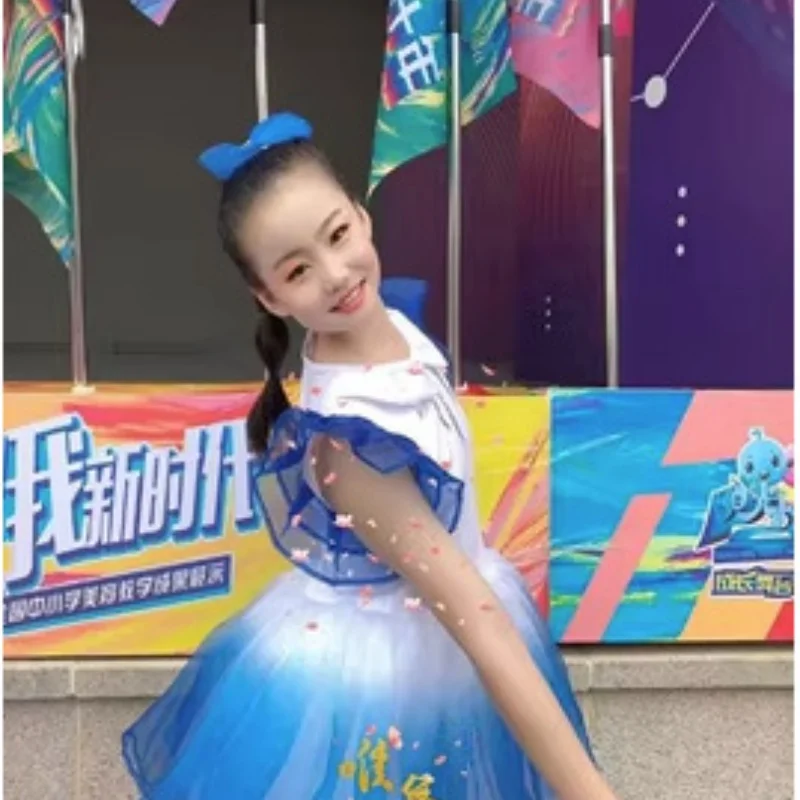 

Детское балетное платье-пачка из фатина для выступлений PD01025