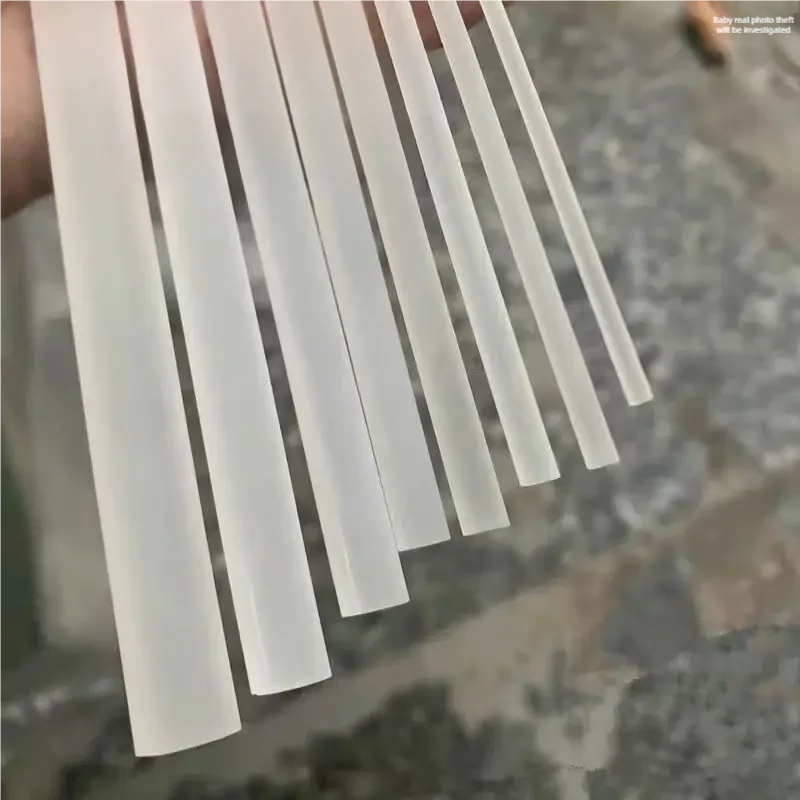 Naxilai 10pcs Acrylic Solid Frosted Rod Plexiglass Rods Decorative Light Guide Props Plant Stakes 500mm Long