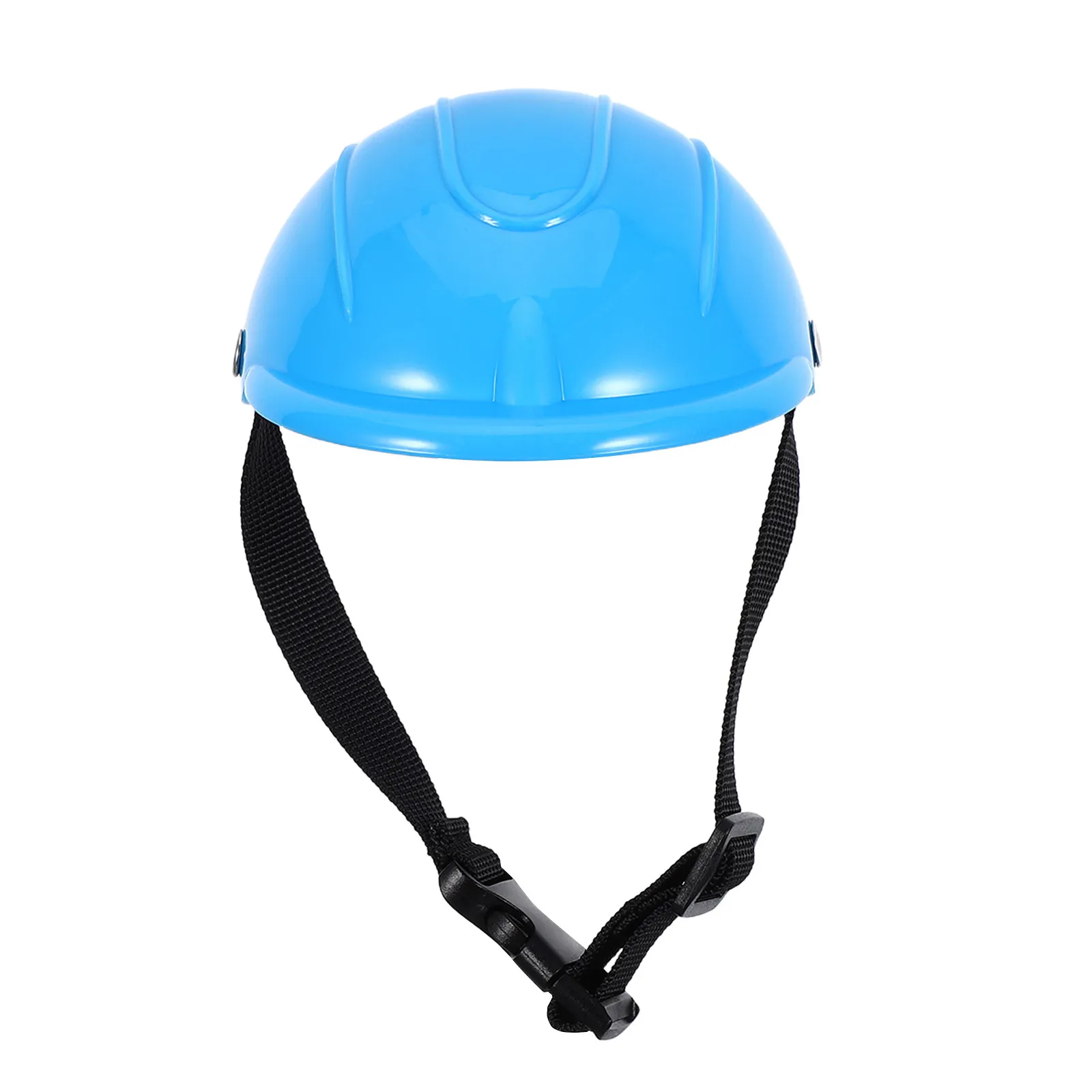 

Small Dog Adjustable Pet Safety Blue Protective Hard Hat Chin Strap Motorcycle Scooter Riding Gear for Small