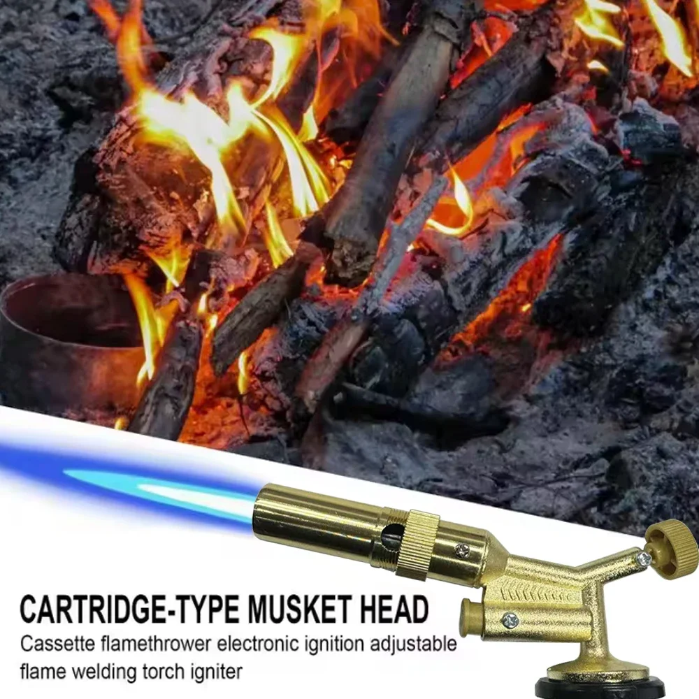 

New Welding Torch Gas Burner Flame Gun High Temperature Brass Copper Gas Torch Brazing Solder Propane Welding Plumbing