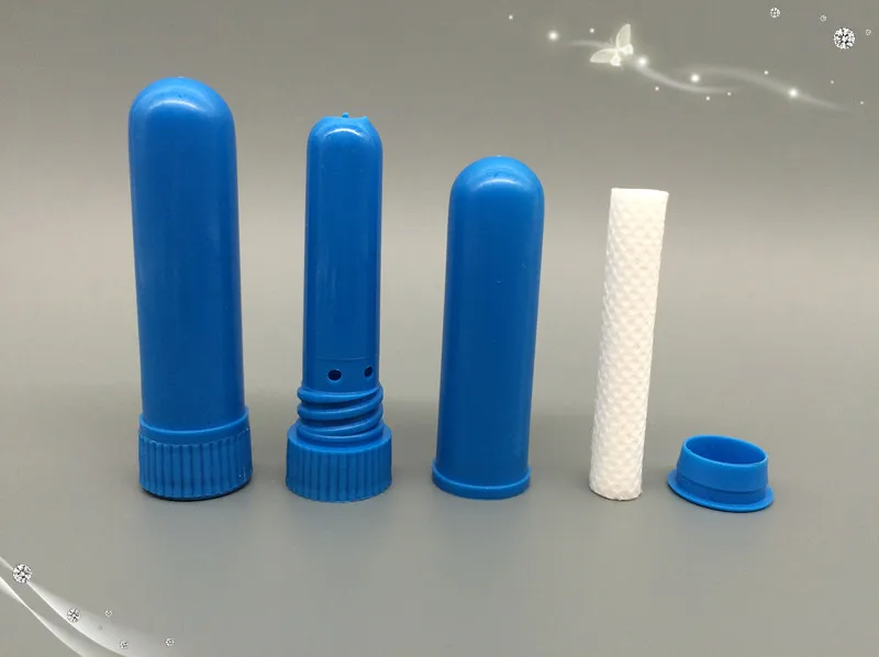 10-300 sets aromatherapie blanco neusinhalatorbuizen met katoenen wieken BPA-vrije plastic inhalatorstokken verpakking voor etherische olie