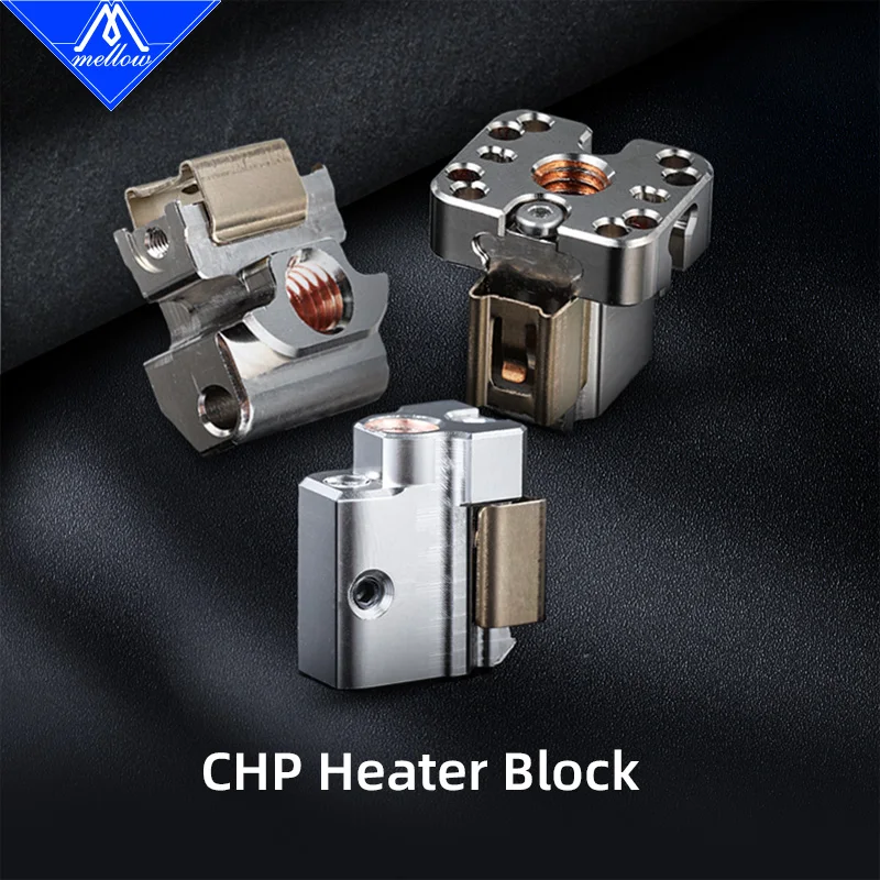 Mellow CHP blok grzejny aluminium/miedź kompatybilny z V6/Volcano/Crazy/Dragon Hotend część drukarki 3D rura grzewcza 82W