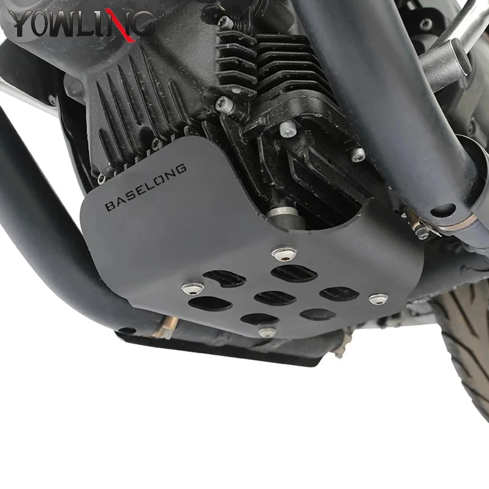 For Moto Guzzi V7 Stone / Special / Custom 2021-2024 Motorcycle Engine Skidplate Guard Protector Cover Guzzi V9 Bobber / Roamer 