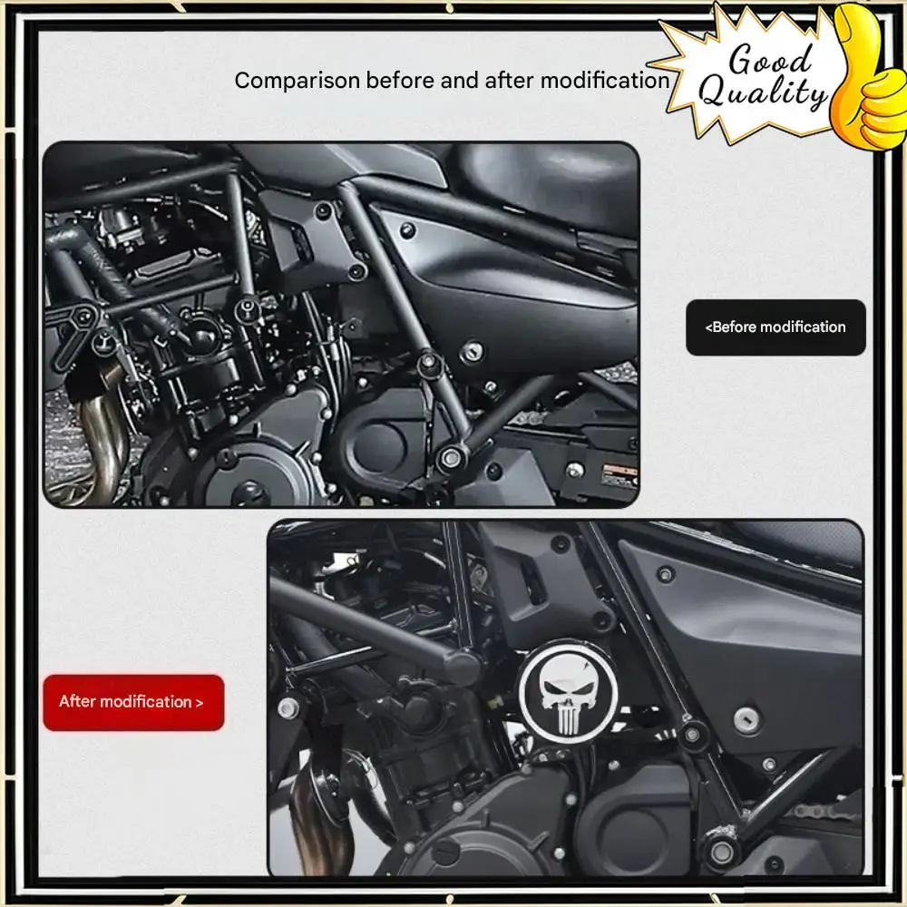 For Kawasaki Eliminator 500 round transparent air filter decorative cover left and right universal air filter element filter