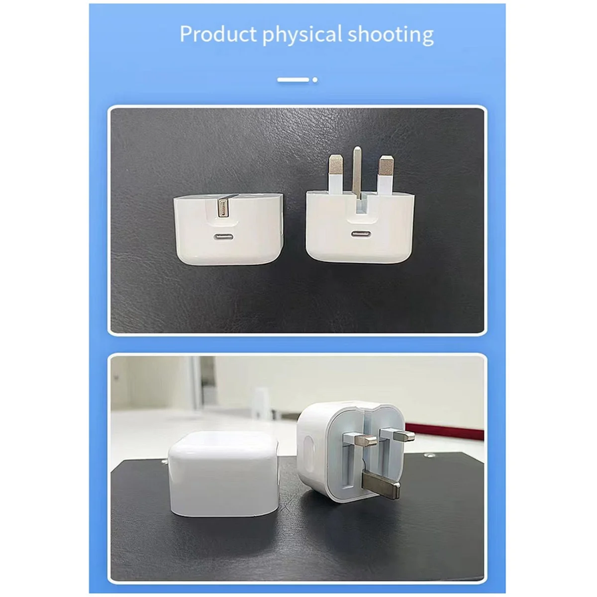 AB01 شاحن سريع قابل للطي PD 20 واط QC3.0 نوع C محول الشحن السريع المملكة المتحدة نوع C محول الطاقة ل 15 14 13 12 برو ماكس المملكة المتحدة التوصيل #3