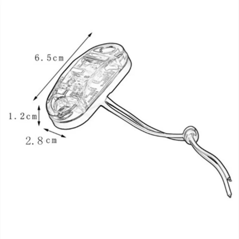 1 stücke led seiten markierung blinker leuchten für anhänger lkw piranha caravan seiten freigabe markierung leuchte lampe bernstein rot weiß