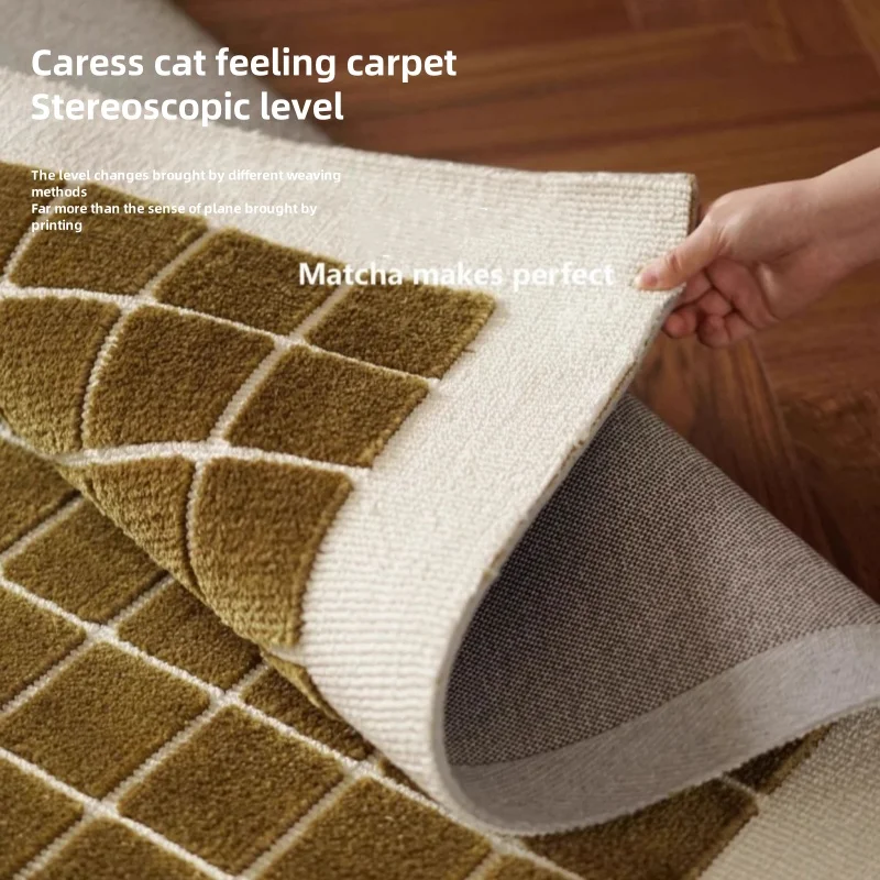 أريكة سجادة للقطط، غرفة المعيشة، غرفة النوم، مرحاض بسيط ومتقدم، حصيرة أرضية فائقة النعومة من البوليستر لتزيين الغرفة العتيقة، حجم مخصص