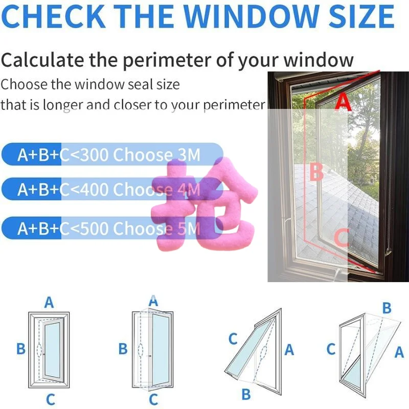 Universal Waterproof Window Seal For Portable Air Conditioner Tilt Tilt Window Adjustable Air Conditioner Accessories