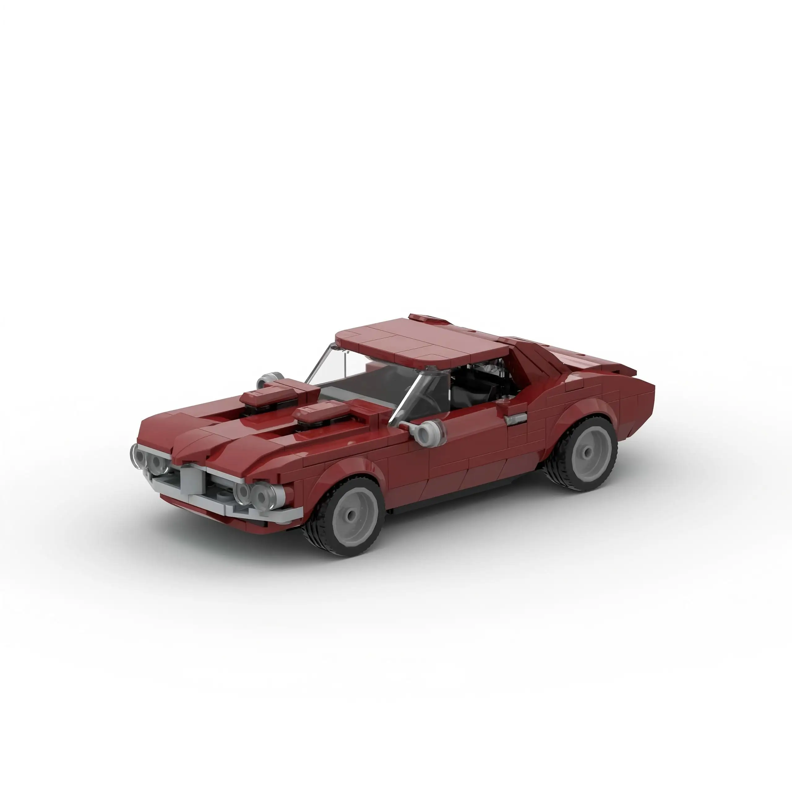 MOC 1967 Klassischer Sportwagen Bausteine Kinder-Bausatz Retro-Rennwagen-Modell DIY Geburtstagsgeschenk für Jungen Dekoration – Detail 9