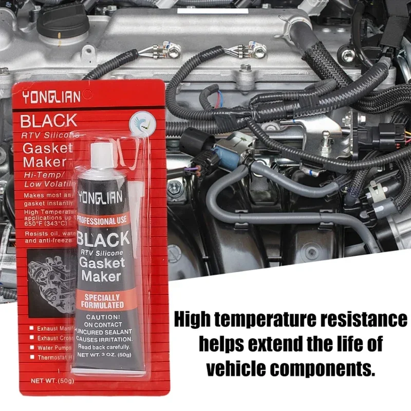 1/3/5/10pcs Car Black Sealant Silicone Rubber Waterproof  Oil-resistant Adhesive Glue Repair Sealer for Car Motorcycle Engine