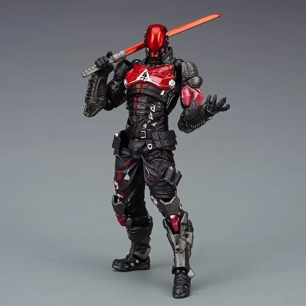 AMAZING YAMAGUCHI Arkham Knight Action Figure #024 Model PVC Bat 17cm Collection Movable Anime Figurine Toys for Child‘s Gifts