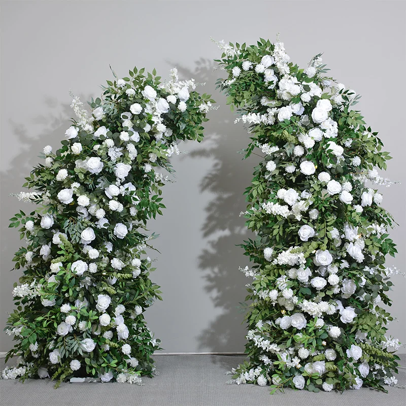 SN-A381 weddings party event enchanted forest decoration Bohemian style greenery style silk artificial flower runner arch flower