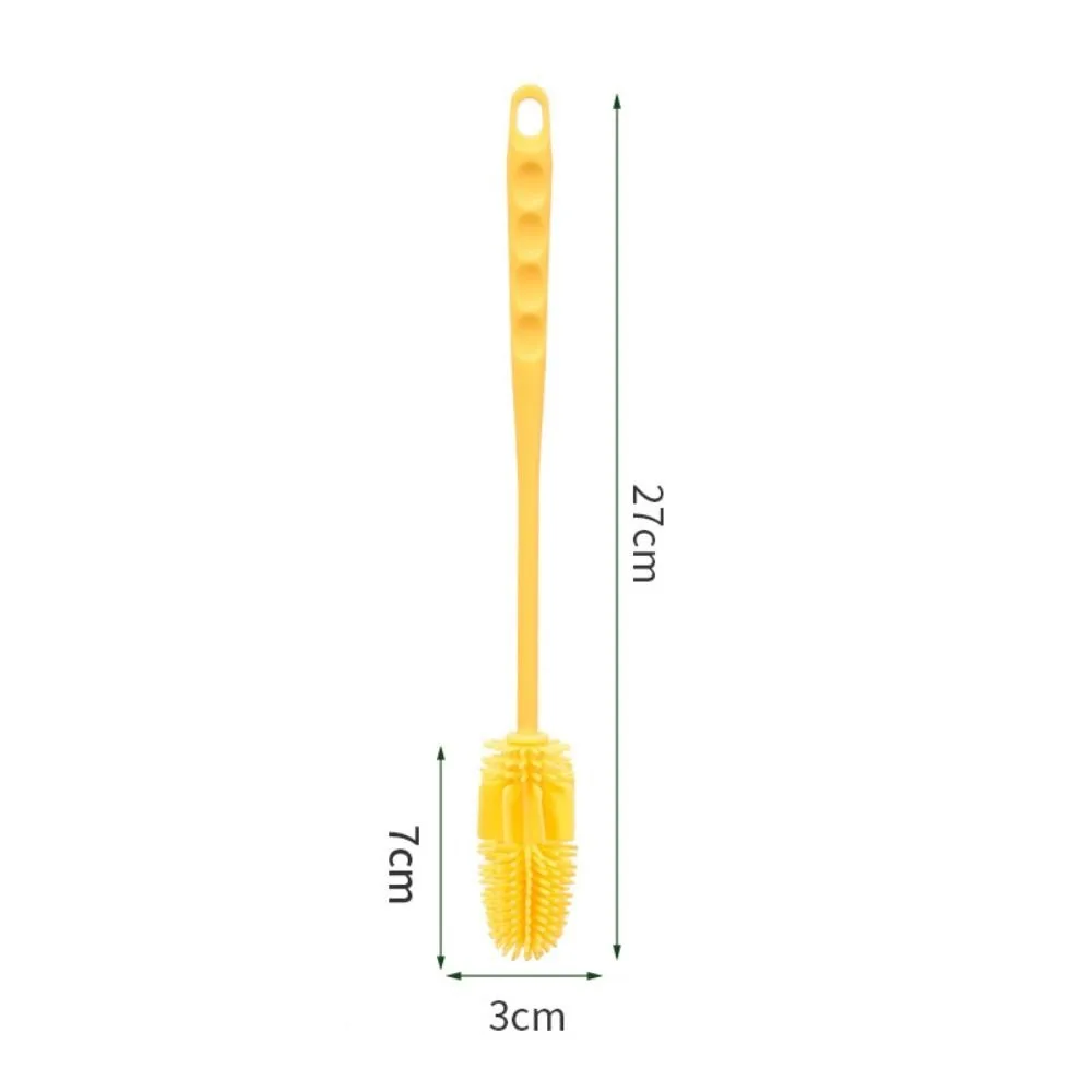 

Cleaning Supplies Silicone Cup Brush Long Handle Multipurpose Cup Scrubber Portable Glass Cleaner Glass Cup