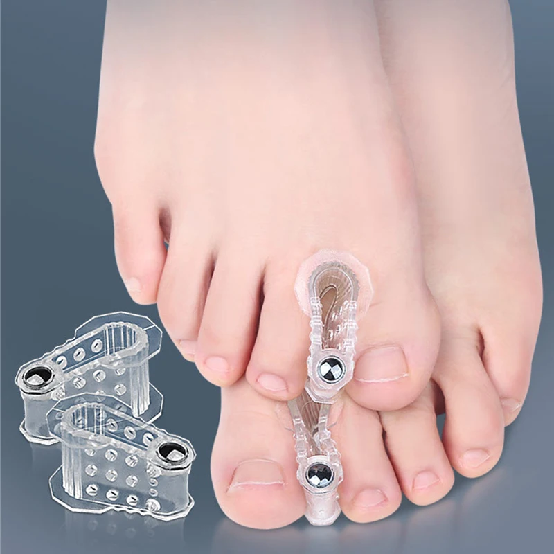 Pexmen 2/4Pcs Gel Toe Separator Hammer Toe Corrector Spacers Toe Cushions for Preventing Rubbing Relieve Pressure Protectors