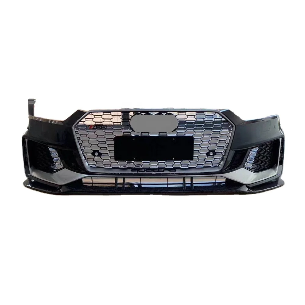 

RS5 Style Front Bumper With Grill For Audi A5 S5 B9 2017 2018 2019 PP Material Body Kits For Audi S5