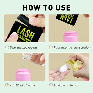 Novo concentrado mousse limpador de espuma de cílios para extensão de enxerto de cílios shampoo concentrado com garrafa vazia ferramentas de maquiagem 10 principais vendas frasco espuma pestanas - №10