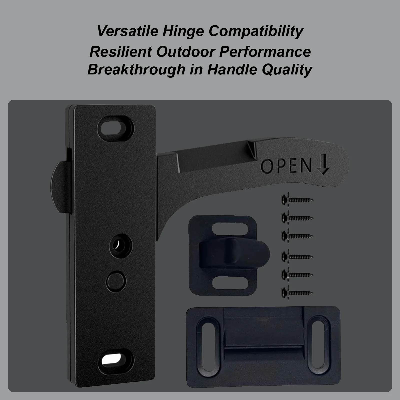 

Universal Aluminum RV Screen Door Handle Replacement Latch Kit For Caravans Travel Trailers Tool Accessories for Camping Cargo