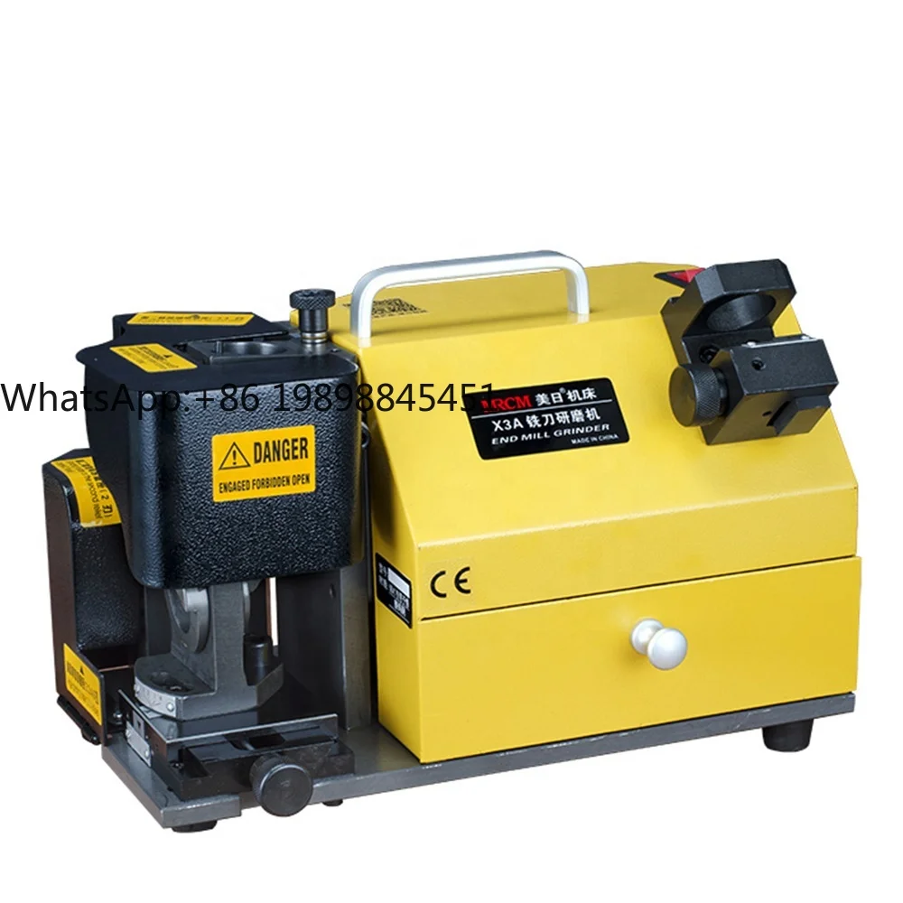 

MR-X3A End Mill Grinding Machine 4-20MM End Mill Sharpener, Portable Electric Power Grinder