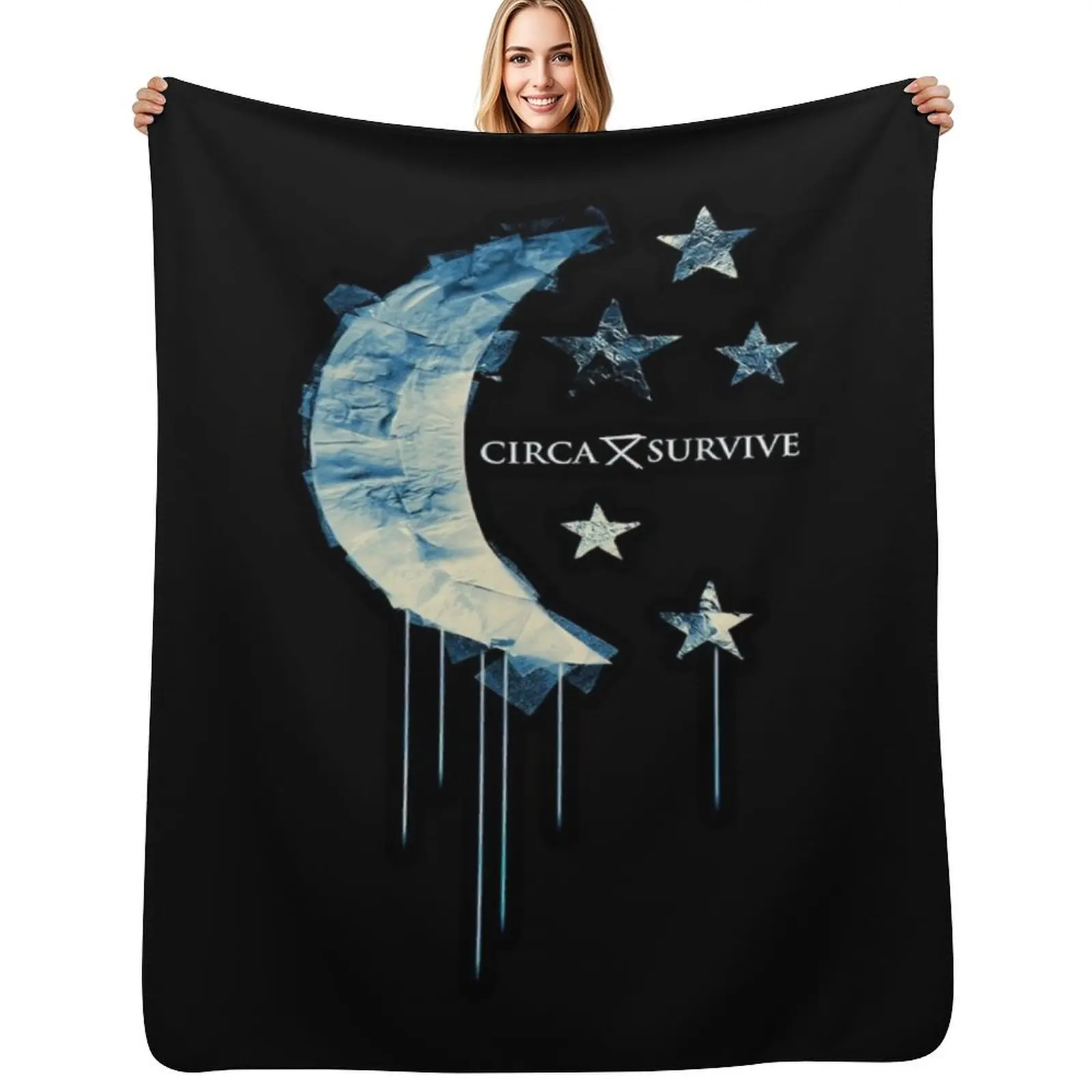 lune et ??toile - groupe de rock am??ricain Throw Blanket Blankets Sofas Of Decoration anime Luxury Brand Blankets