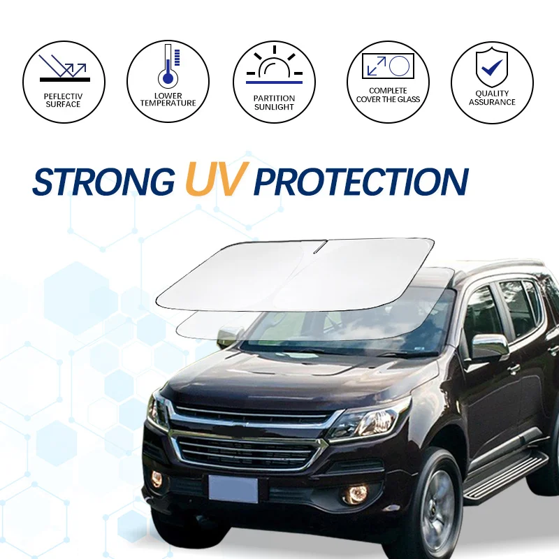 For Chevrolet Trailblazer Envoy EV Windshield Sun Shade Sunshade Sun Visor Protector Foldable Blocks UV Rays Keep Car Cooler