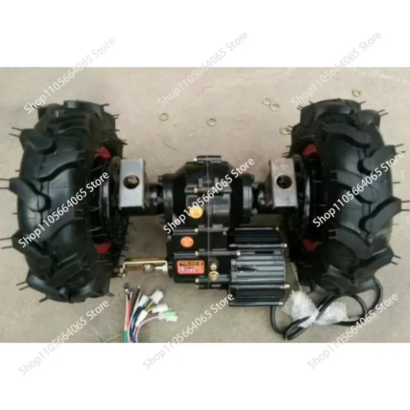 Electric Flatbed Truck Rear Axle Assembly Electric Trolley Gray Bucket Car Breeding Greenhouse Transport Truck Low Speed Rear
