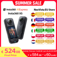 【EU Ship】Insta360 X5 Action Camera 8K 30fps Replaceable Lenses Triple AI Chip Superior Low Light 185 Mins Run Life Insta360 X5