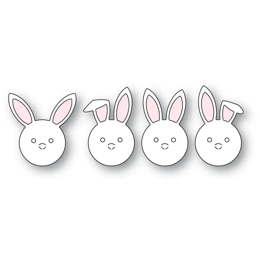 

New Bunny Faces Metal Cutting Dies for Making Card Scrapbook Embossed Paper Album Diy Craft Knife Mould Template Decoration