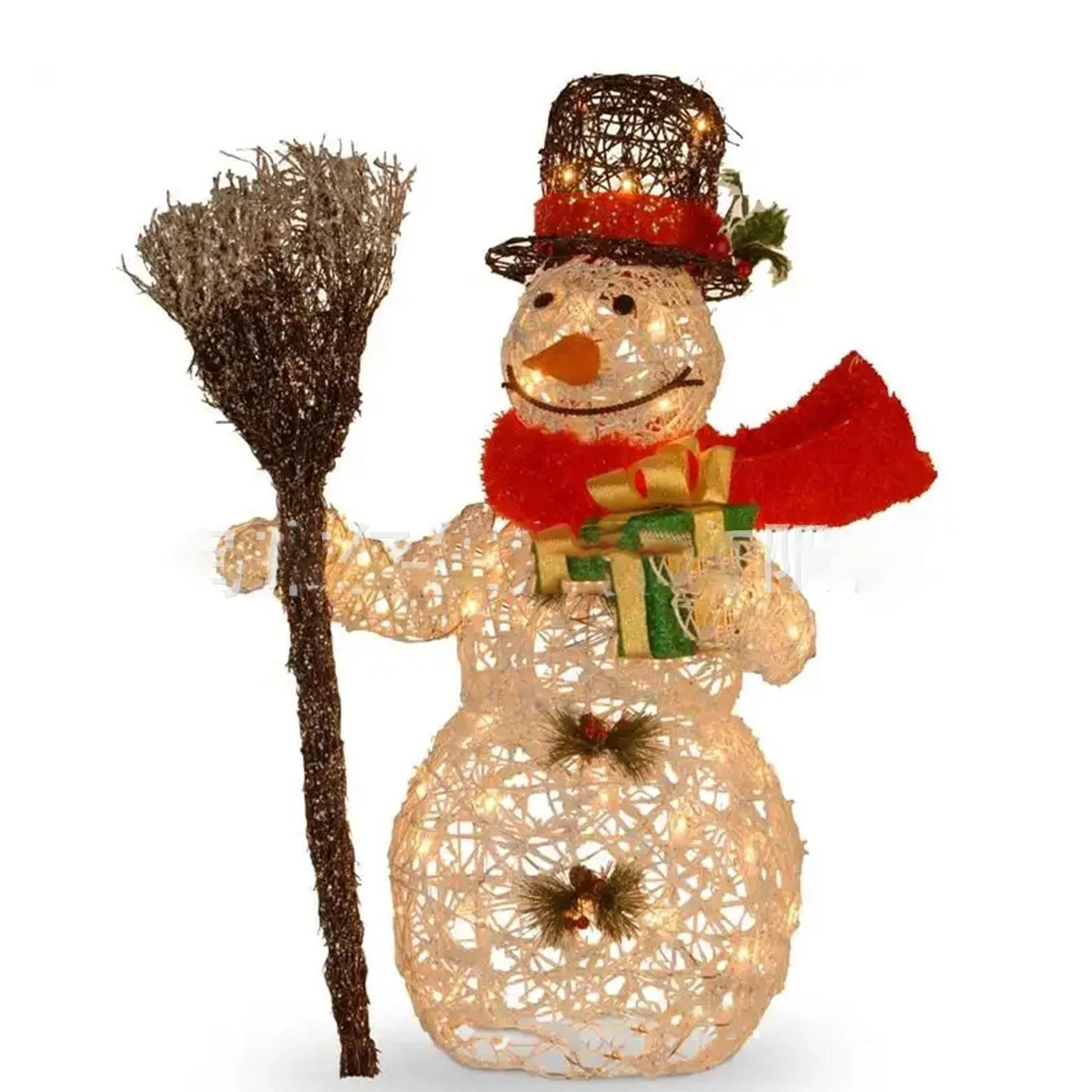 ป้ายอะคริลิคตกแต่งสวนคริสต์มาสพร้อมไฟ LED ตกแต่งคริสต์มาสสวนหลังบ้านทางเดิน