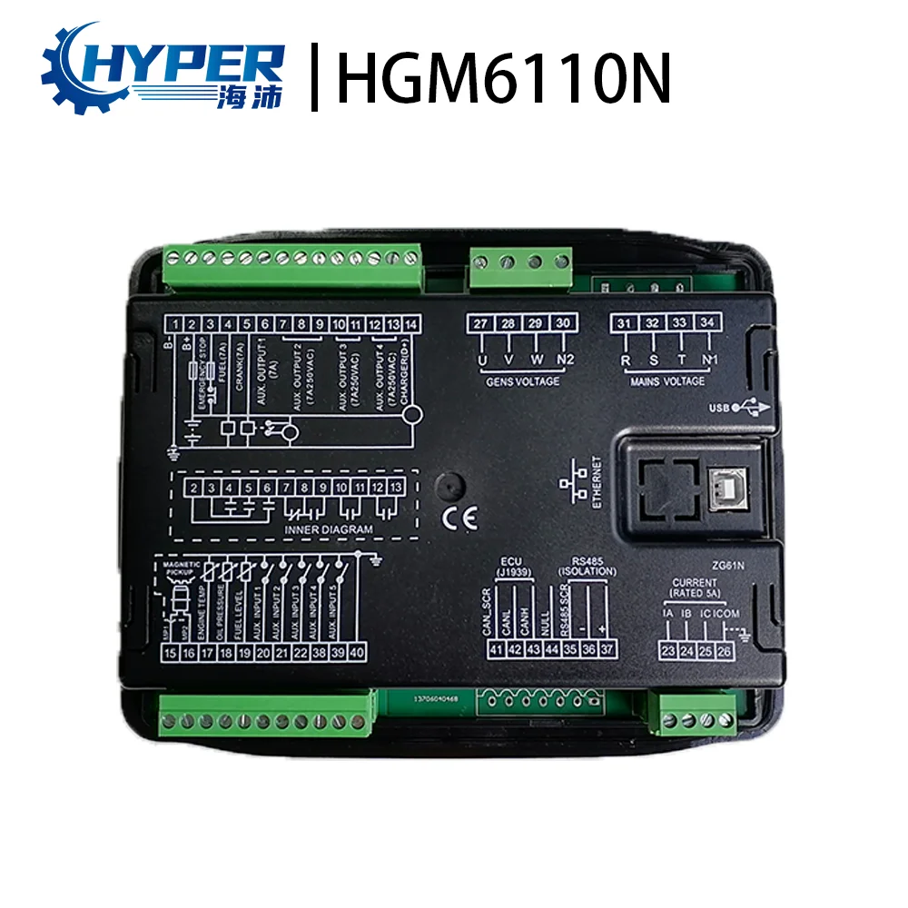 SmartGen HGM6110N Copy Genset Control Module AMF Auto Start Stop Controller LCD Display Panel Genset Accessories Parts