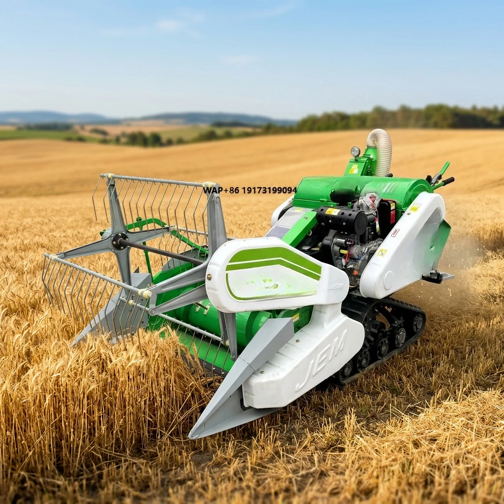 

Mini Experimental Field Wheat Rice Combine Harvester High Productivity Core Engine Component for Tea Olive