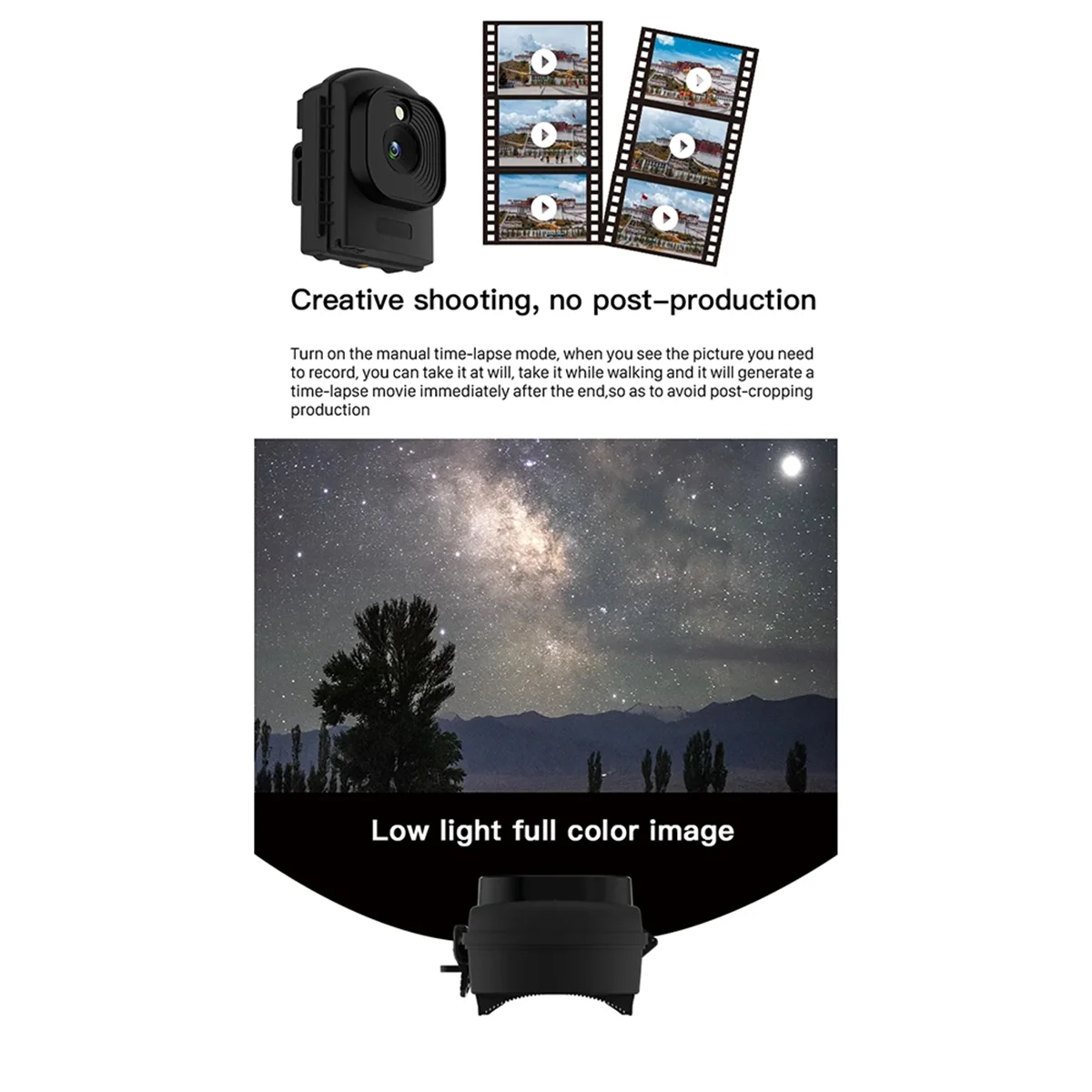 Outdoor Time Lapse Camera 1080P HD Video Recorder Low Light Digital Timelapse IP66 Waterproof TL2300 Trail Cam