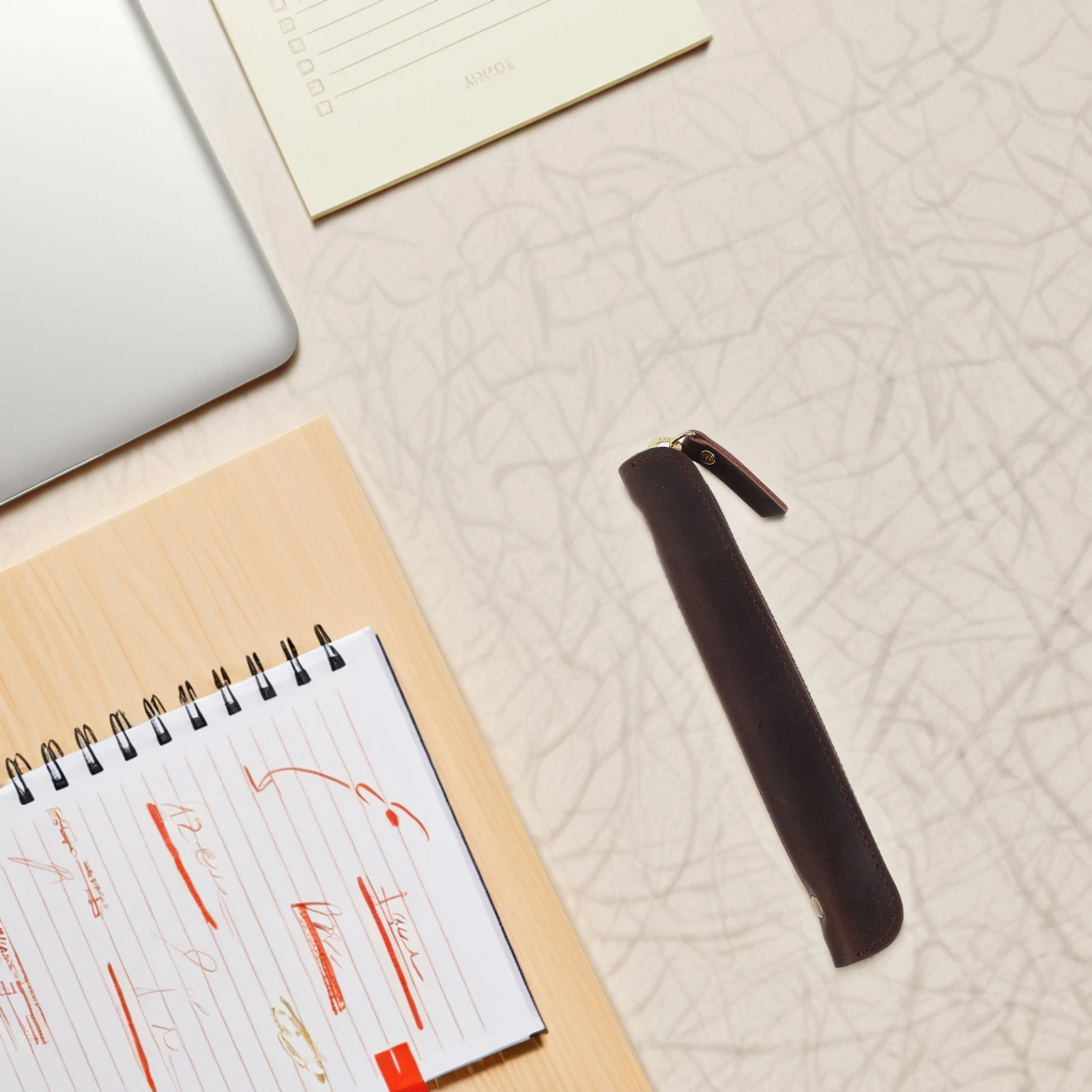 

Pen Case Black Handmade Retro Zipper Pouch For Fountain Ballpoint Pens Luxury Pen Holder Organizer Pencil Bag