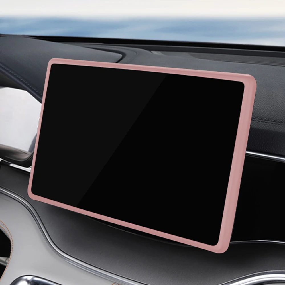 For BYD SONG PLUS Champion Car Central control screen Silicone Protective sleeve Navigation Screen  Frame Cover Accessories