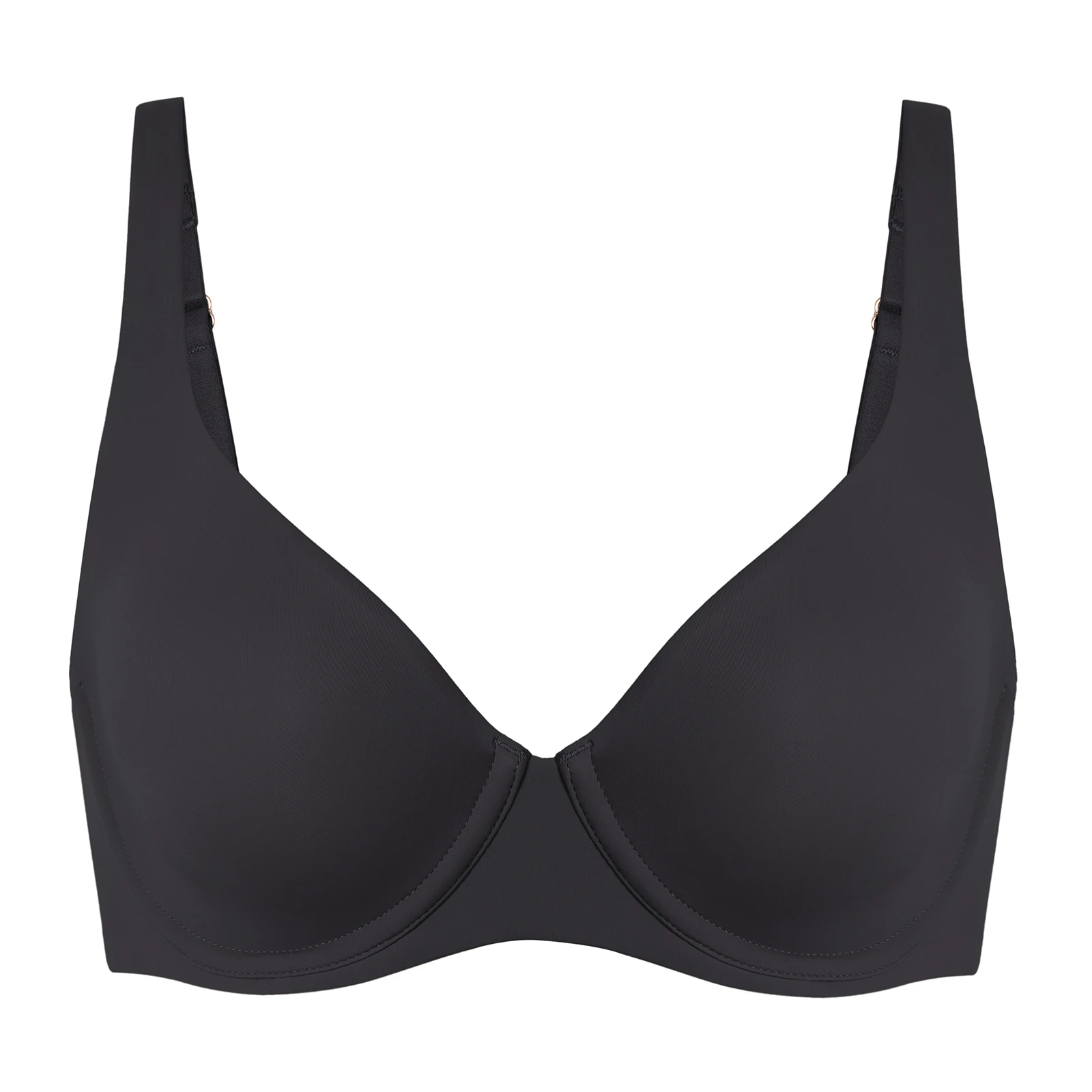 DELIMIRA Biustonosz damski Confishape z wycięciem i balkonetką Plus Size Minimizer Underwire Full Coverage Unlined Bras B C D DD E F G