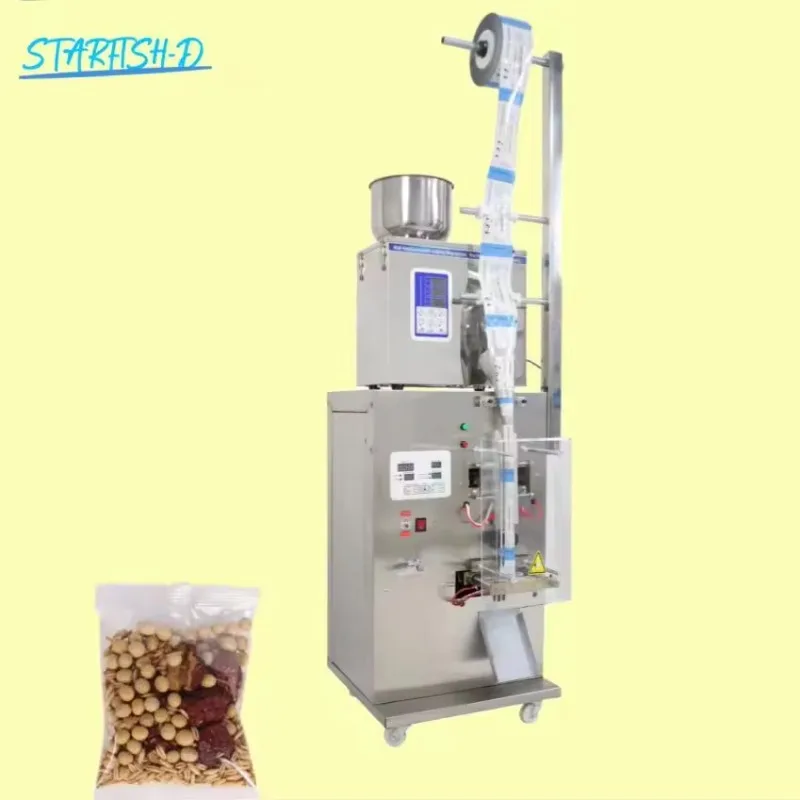 Machine automatique multifonctionnelle d'emballage de sachets de thé en plastique pour particules et poudre, café, farine, haric