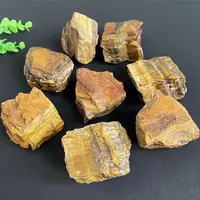 Natural Tiger Eye Raw Stone Rough Quartz Crystal Reiki Healing Rock Mineral Specimen Aromatic Diffusion Mineral Garden Specimens 2