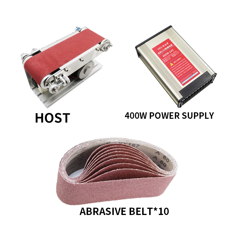 Small desktop multifunctional belt grinder Knife grinder Micro Electric Polisher Metal Woodworking Grinder 1-7000RPM