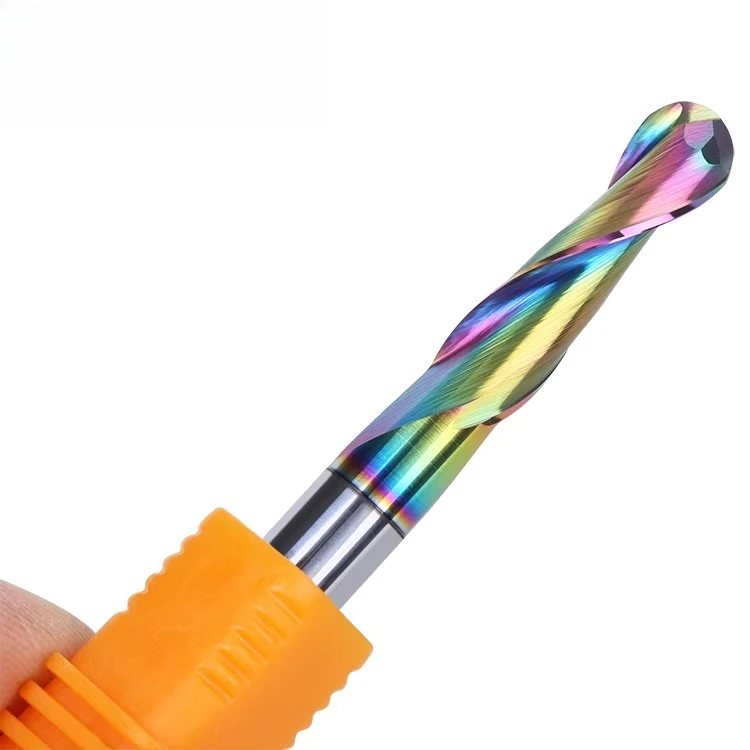10pcs Hot Selling Double Flute Ball End Mill Cutter for Wood with Coating