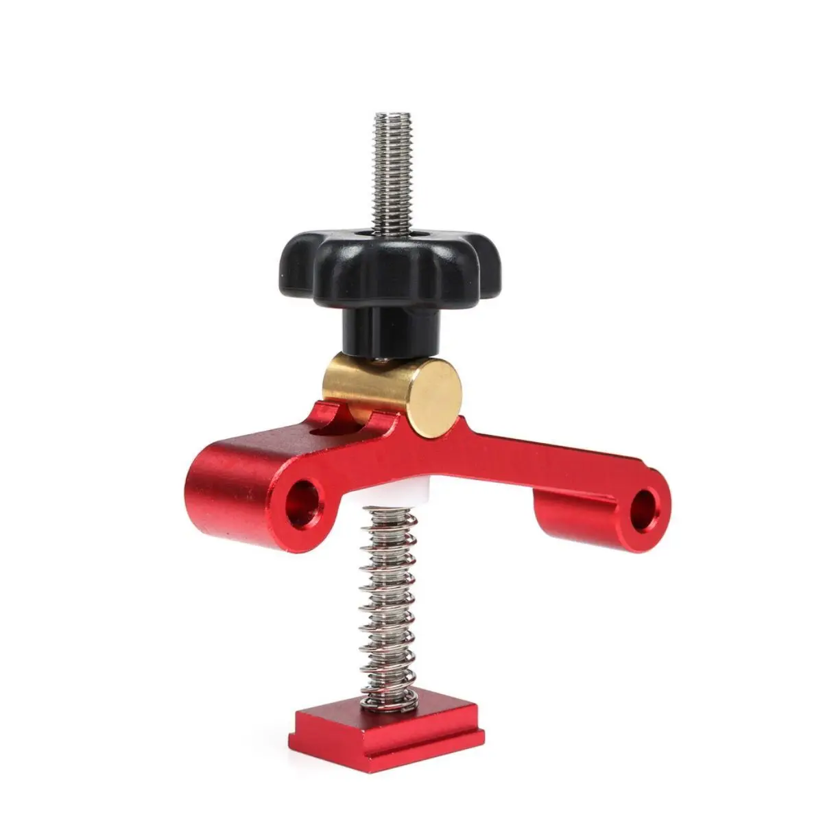 CRTOL Quick Acting Hold Down Clamp For 19/30mm T-Track Carpenter Universal Fixed Jig T-Slots Blocks Platen Woodworking Tools