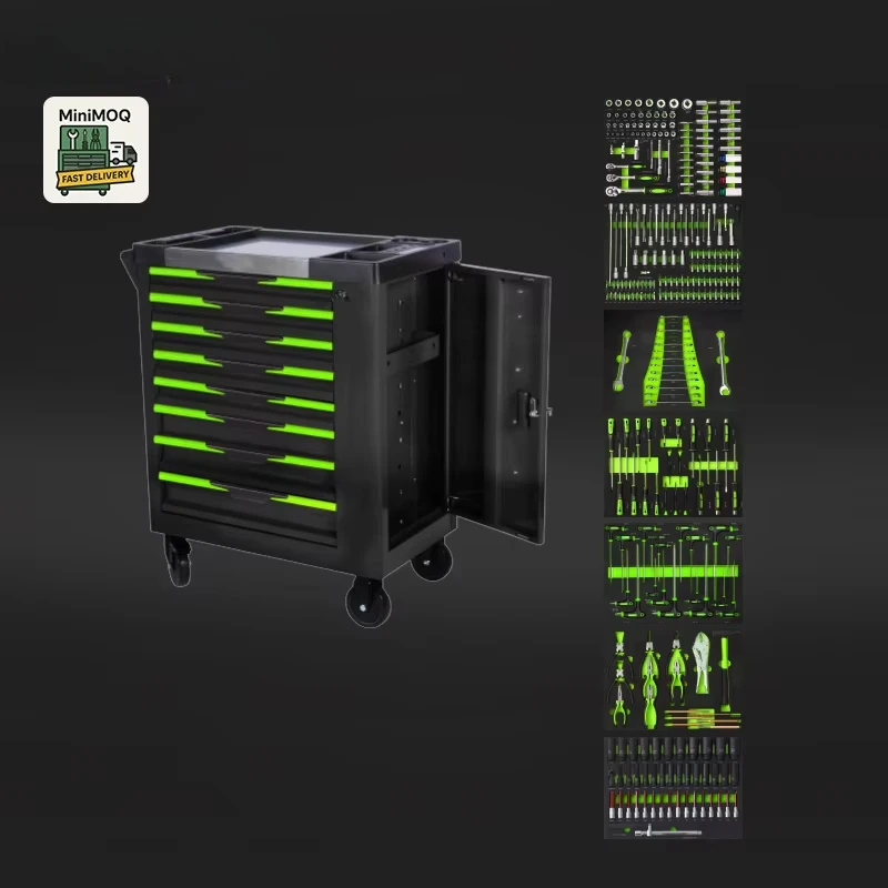 

Tool Cabinet with Tools Solutions 8 Drawers Eco Cabinet with 296pcs Tools carrinho de ferramentas