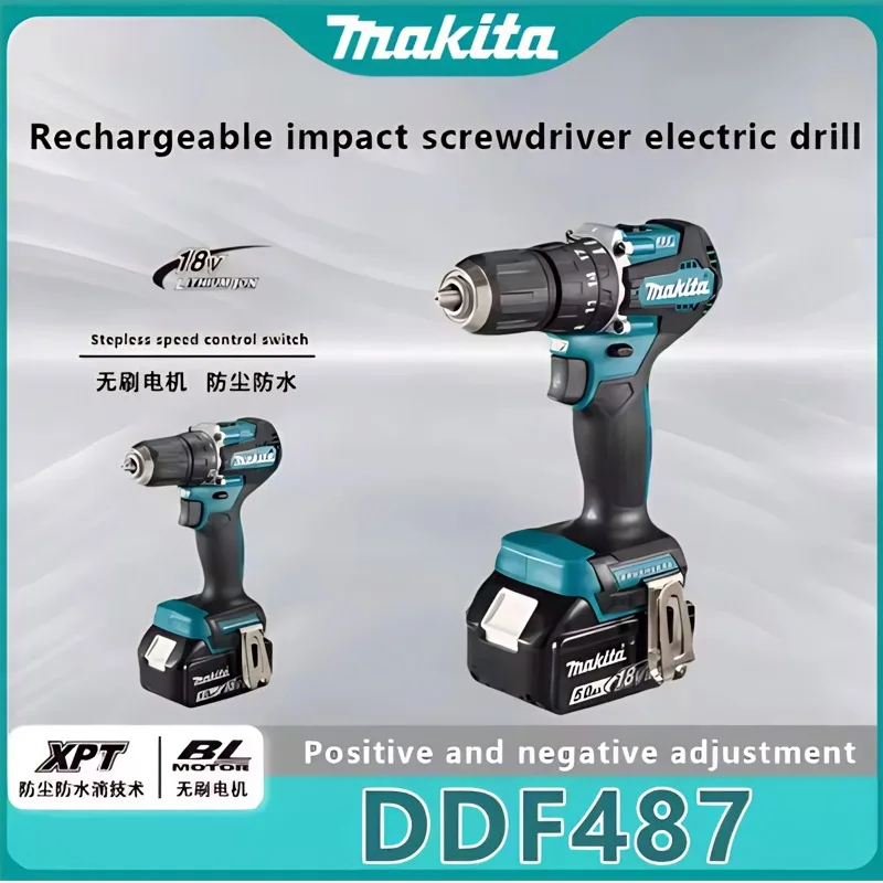

2026 Makita Original new DDF487 18V rechargeable for 9.0ah,6.0Ah,5.0ah battery
