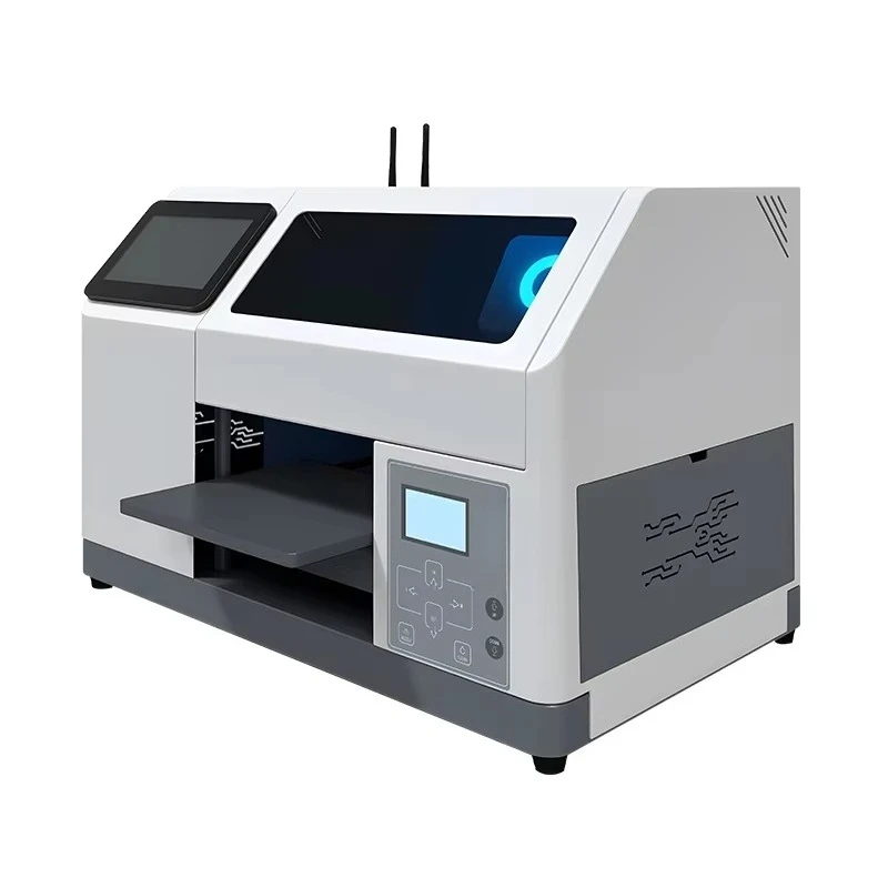 طابعة محمولة صغيرة أوتوماتيكية مقاس A5 تعمل باللمس بالأشعة فوق البنفسجية مع شاشة تعمل باللمس لأغطية الهاتف وطابعة كرات الجولف للهاتف #5