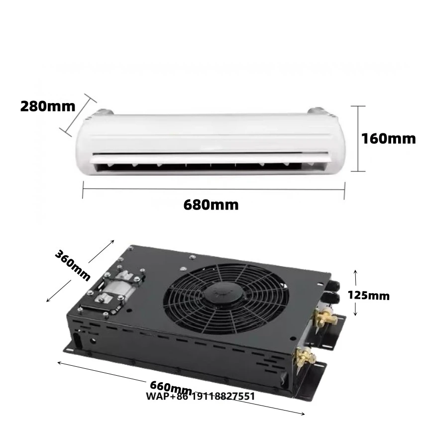 نظام تكييف الهواء الآخر ضاغط التيار المتردد 24 فولت تيار مستمر برودة 12 فولت سيارة شاحنة RV التيار المتناوب 12 فولت مكيف هواء تخييم