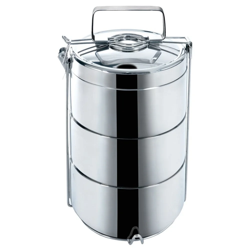 3-laags stalen thermische lunchbox 3X900 ml